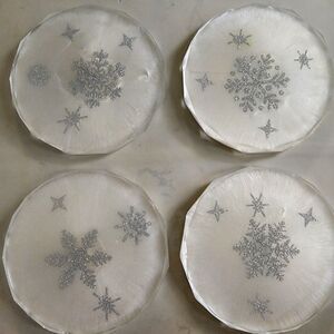 Snowflake coasters